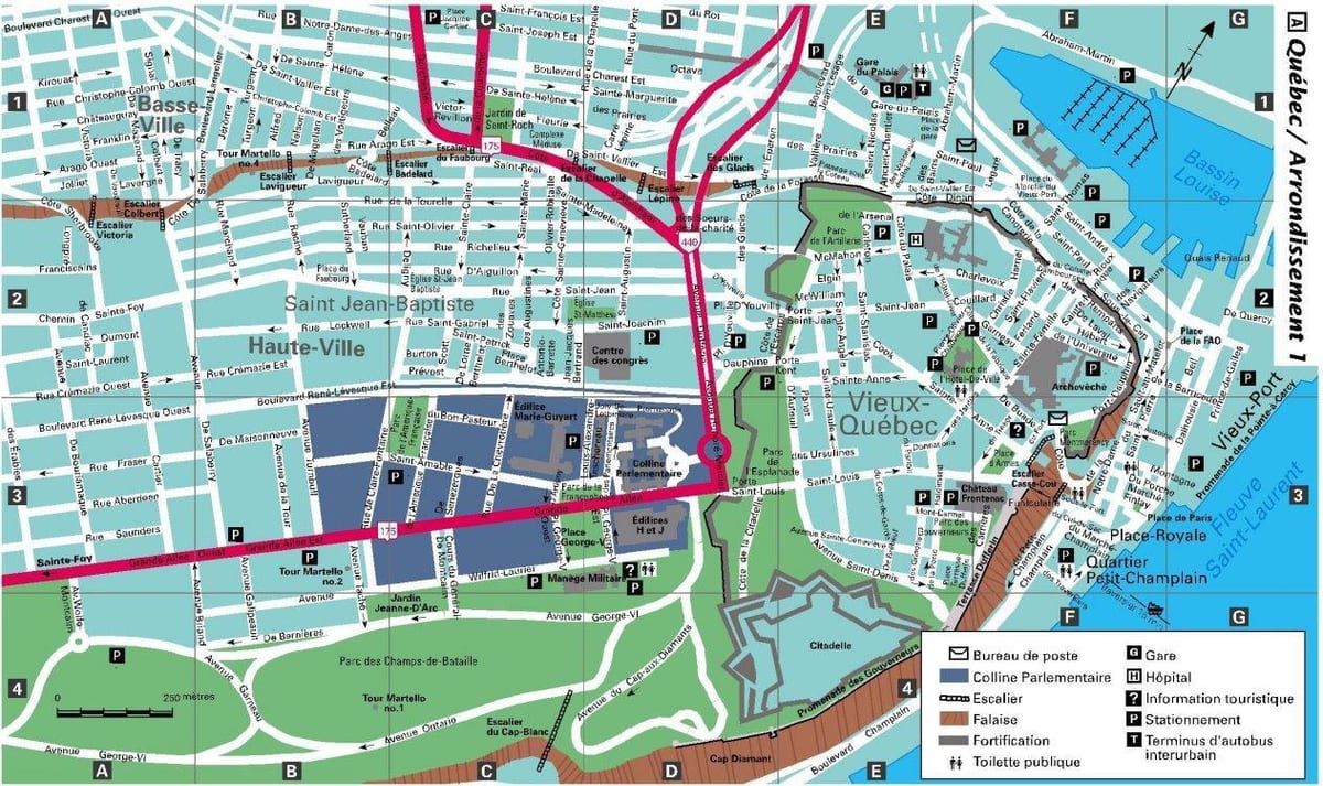 City karte Quebec City
