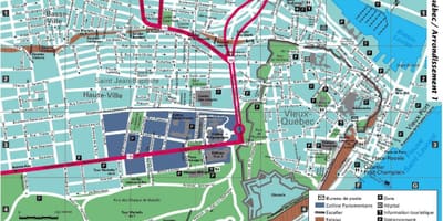 City karte Quebec City