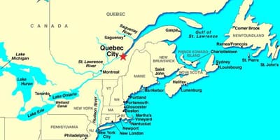Quebec City karte kanāda