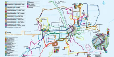 Kvebekas Pilsētas autobusu maršruti kartes