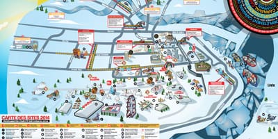Karte Kvebekas winter carnival